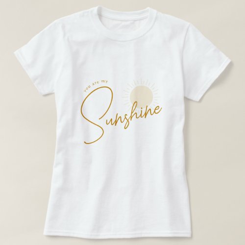 Minimalist Boho Sunshine Baby Shower Mama T_Shirt