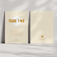 Minimalist Boho Sunshine Flat Vertical Baby Shower