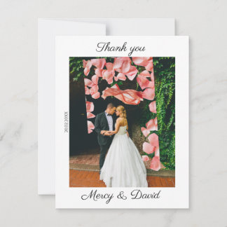 Minimalist Boho Thank you card