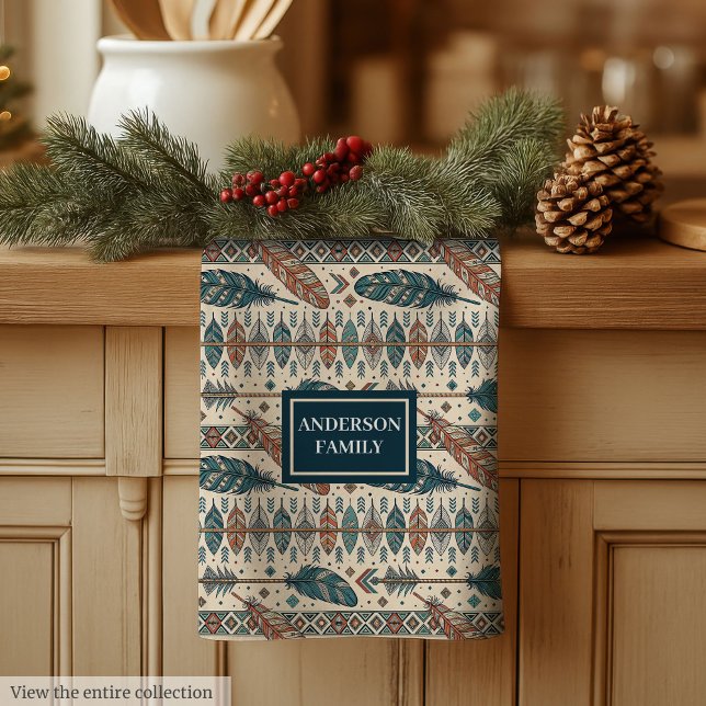 Minimalist Boho Towel Custom Name Pastel Design (Minimalist Boho Towel Custom Name Pastel Design)