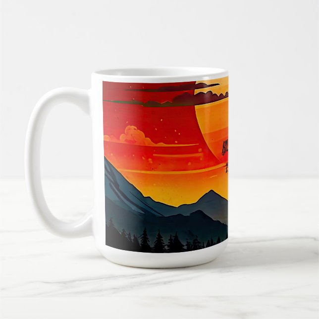 Minimalist BOHO Traveler Coffee Mug (Left)