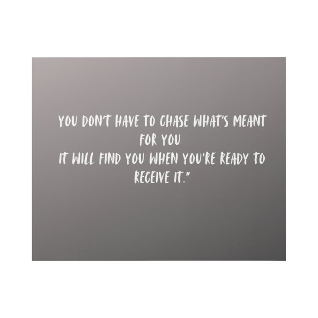 Minimalist Boho Wall Art, Neutral Motivational Pos Gallery Wrap (Front)