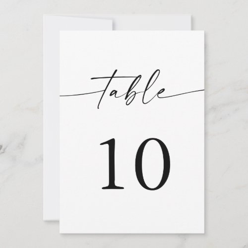 Minimalist Boho Wedding Table Numbers