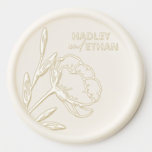 Minimalist Boho Wedding Wax Seal Sticker HADLEY<br><div class="desc">Boho Minimalist Botanical Wedding Wax Seal Stickers for envelopes. Matching items available.</div>