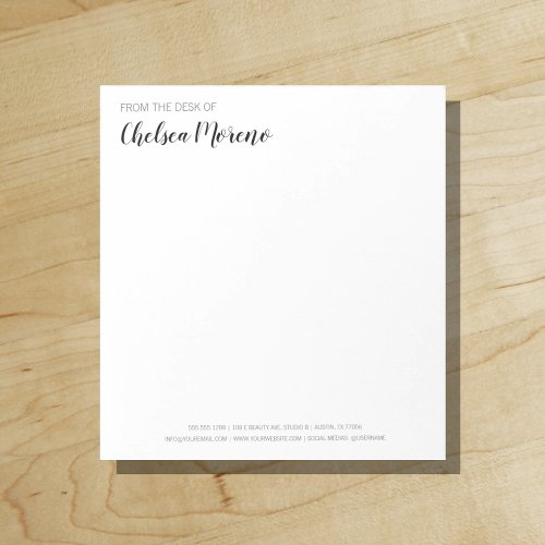 Minimalist Bold Beauty  From the Desk of Notepad