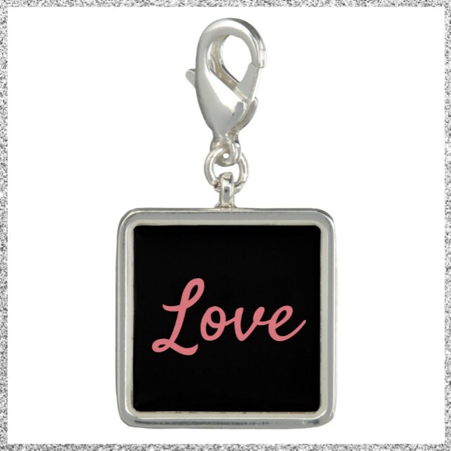Minimalist Bold Pink and Black Love Charm (Creator Uploaded)
