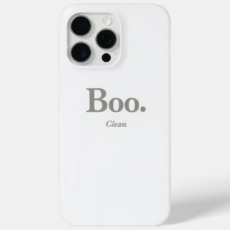 Minimalist Boo Halloween iPhone 15 Pro Max Case