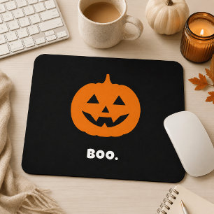 Minimalist BOO. Pumpkin – Minimalist Halloween Mouse Pad