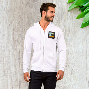 Minimalist Bookshelf Graphic Icon Hoodie