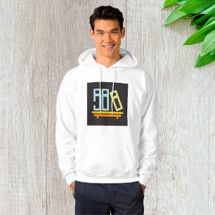 Minimalist Bookshelf Graphic Icon Hoodie