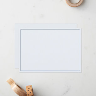 Minimalist Border Flat Note Card