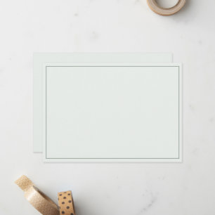 Minimalist Border Flat Note Card