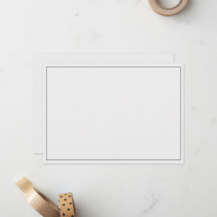Minimalist Border Flat Note Card