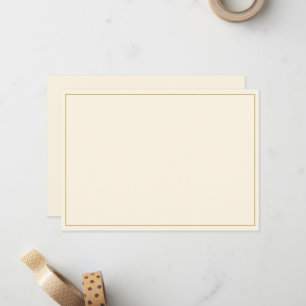 Minimalist Border Flat Note Card