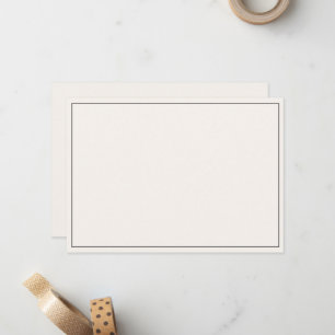 Minimalist Border Flat Note Card
