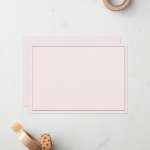 Minimalist Border Flat Note Card