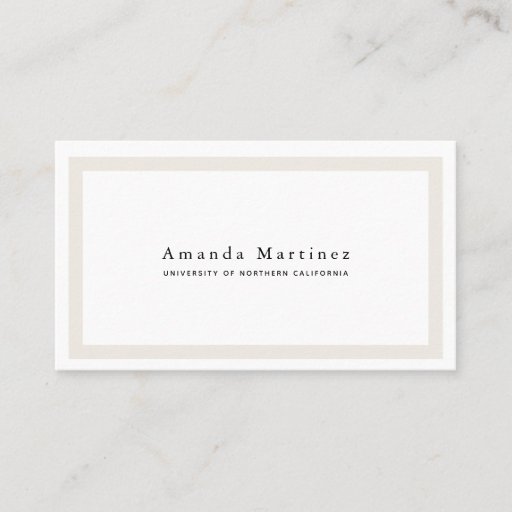 Customizable Minimalist Border Graduate Student Calling Card