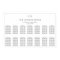 Minimalist Border Wedding 14 Table Seating Charts