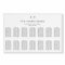 Minimalist Border Wedding 14 Table Seating Charts