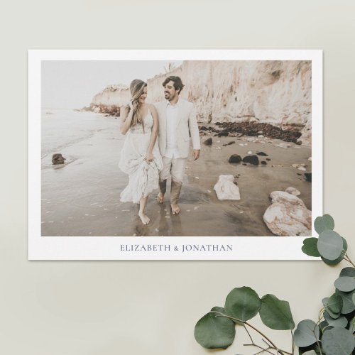 Minimalist Borders Photo Wedding Save The Date