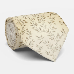 Minimalist Botanical Branches Neck Tie
