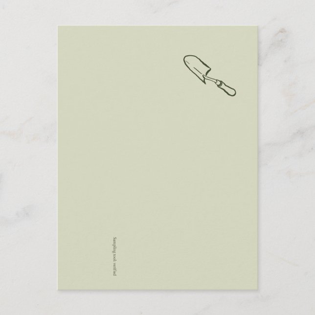 Minimalist Botanical Garden Reader Gift Postcard (Front)