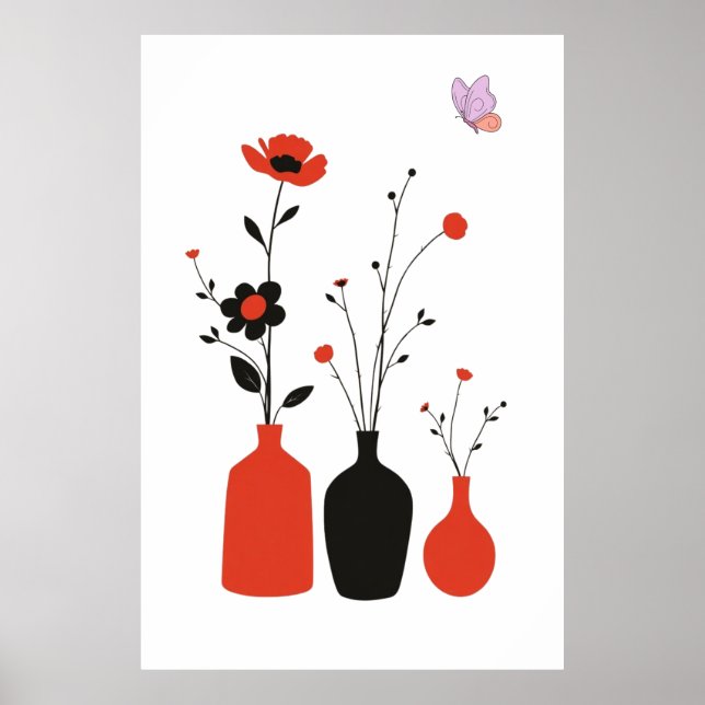 Minimalist Botanical Illustration  Poster (Front)