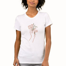 Minimalist Botanical Line Art Hand Wildflowers