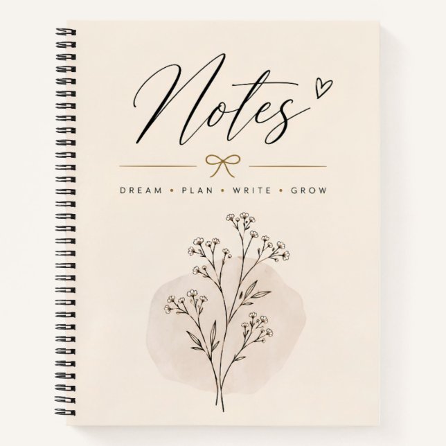 Minimalist Botanical Notebook (Front)