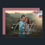 Minimalist Botanical Save the Date with Photo<br><div class="desc">Let everyone know that you two have set a date with these beautiful Save the Date cards. Personalize by adding your favorite photo.</div>