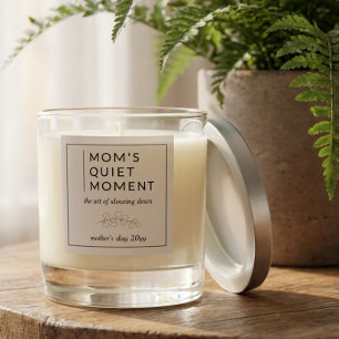 Minimalist Botanical Spa Vibes Mother's Day Scented Candle