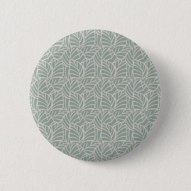 Minimalist Botanical Veins  Button (Front)