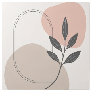 Minimalist Botanical Wall Art | Neutral Abstract S