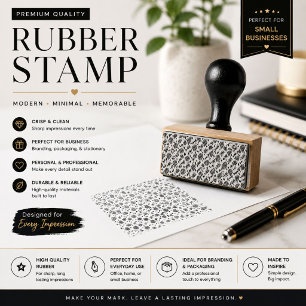 Minimalist Boutique Logo Rubber Stamp