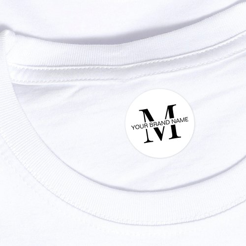Minimalist Boutique Logo Waterproof Clothing Labels