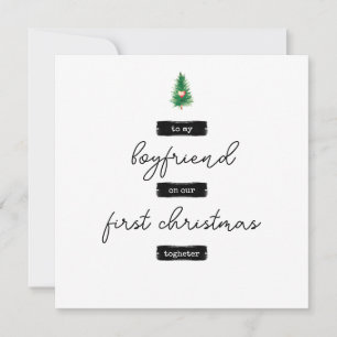 Minimalist Boyfriend Christmas Card