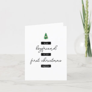 Minimalist Boyfriend Christmas Card