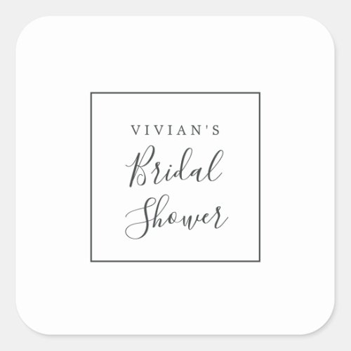 Minimalist Bridal Shower Envelope Seals