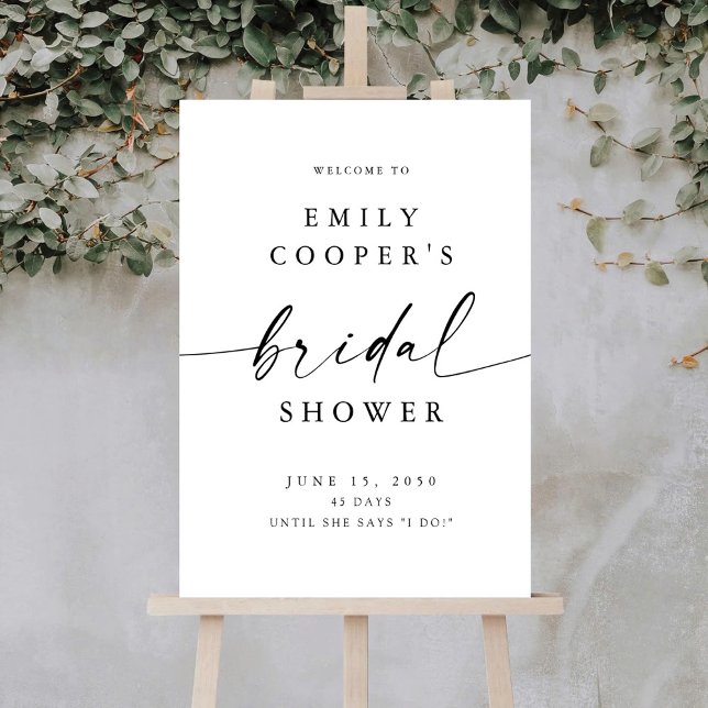 Minimalist Bridal Shower Foam Board (Creator Uploaded)