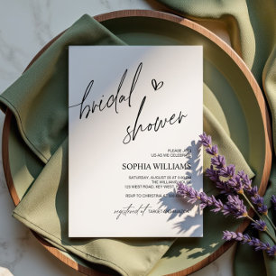 Minimalist Bridal Shower Invitation