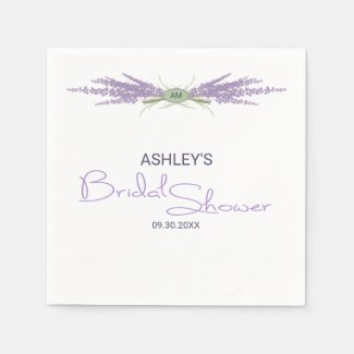 Minimalist Bridal Shower Lavender Flower Bundles