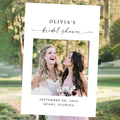 Minimalist Bridal Shower Photo Prop Foam Board