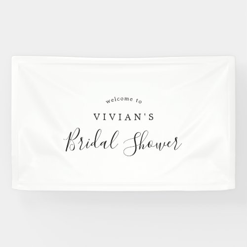 Minimalist Bridal Shower Welcome Banner