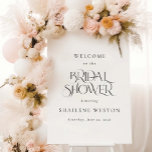 Minimalist Bridal Shower Welcome Event Sign<br><div class="desc">Greet your guests at your bridal shower with our event welcome sign featuring modern lettering for a minimal and sophisticated look.</div>