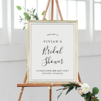 Minimalist Bridal Shower Welcome