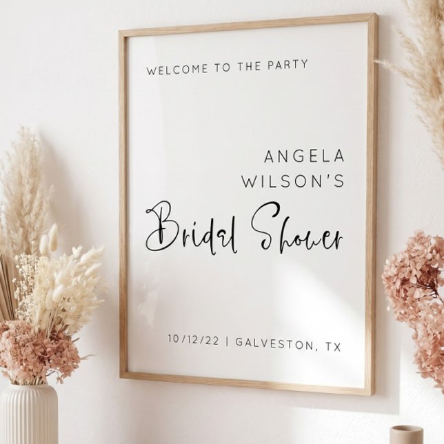 Minimalist Bridal Shower Welcome Sign (Creator Uploaded)