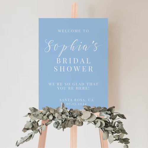 Minimalist Bridal Shower Welcome Sign