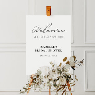Minimalist Bridal Shower Welcome Sign