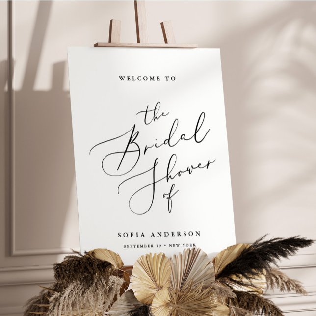 Minimalist Bridal Shower Welcome Sign Foam Board (Creator Uploaded)