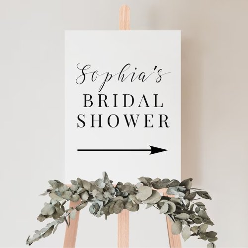 Minimalist Bridal Shower Welcome Sign Poster